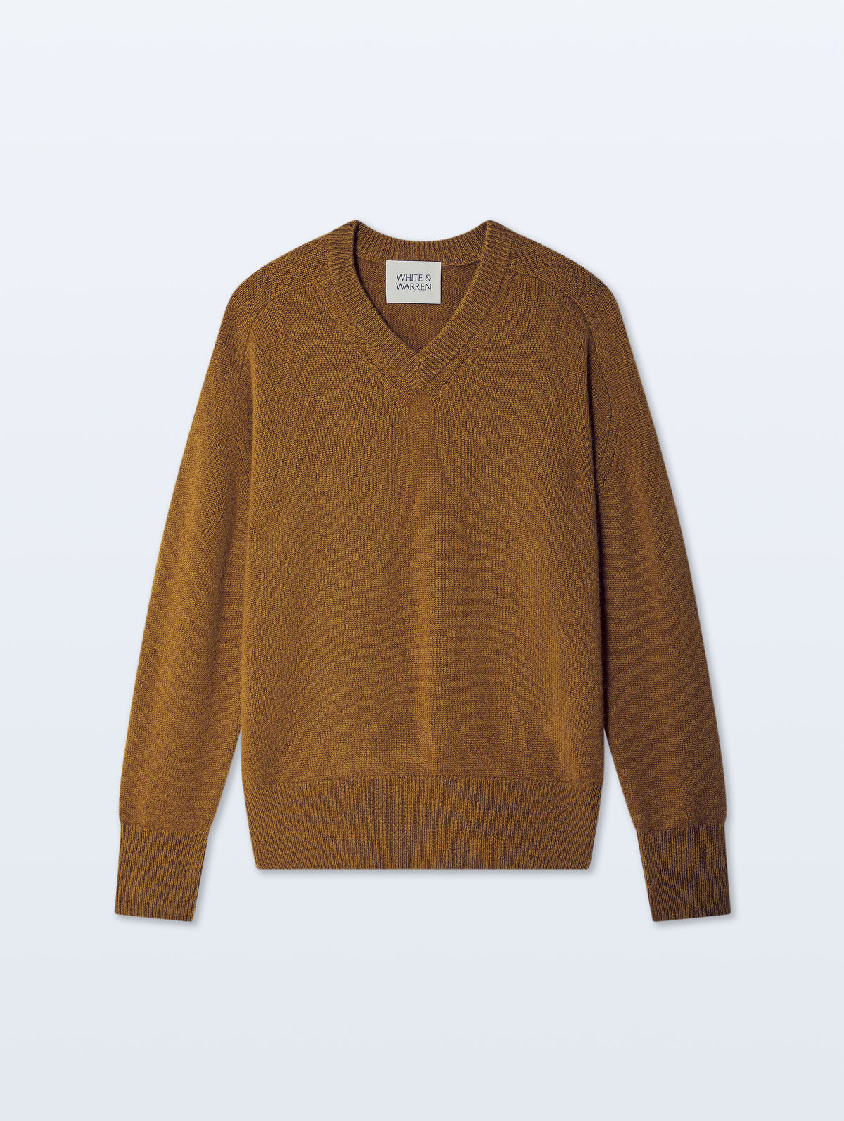 Cashmere Saddle Sleeve V Neck
