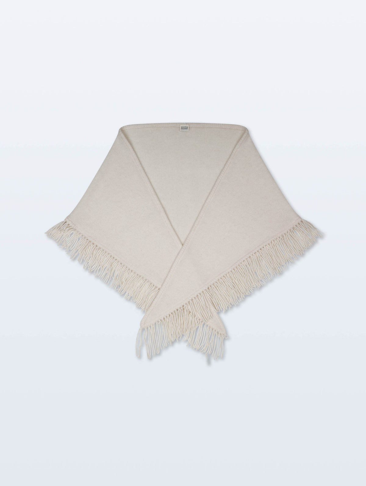 Cashmere Triangle Scarf | Soft White