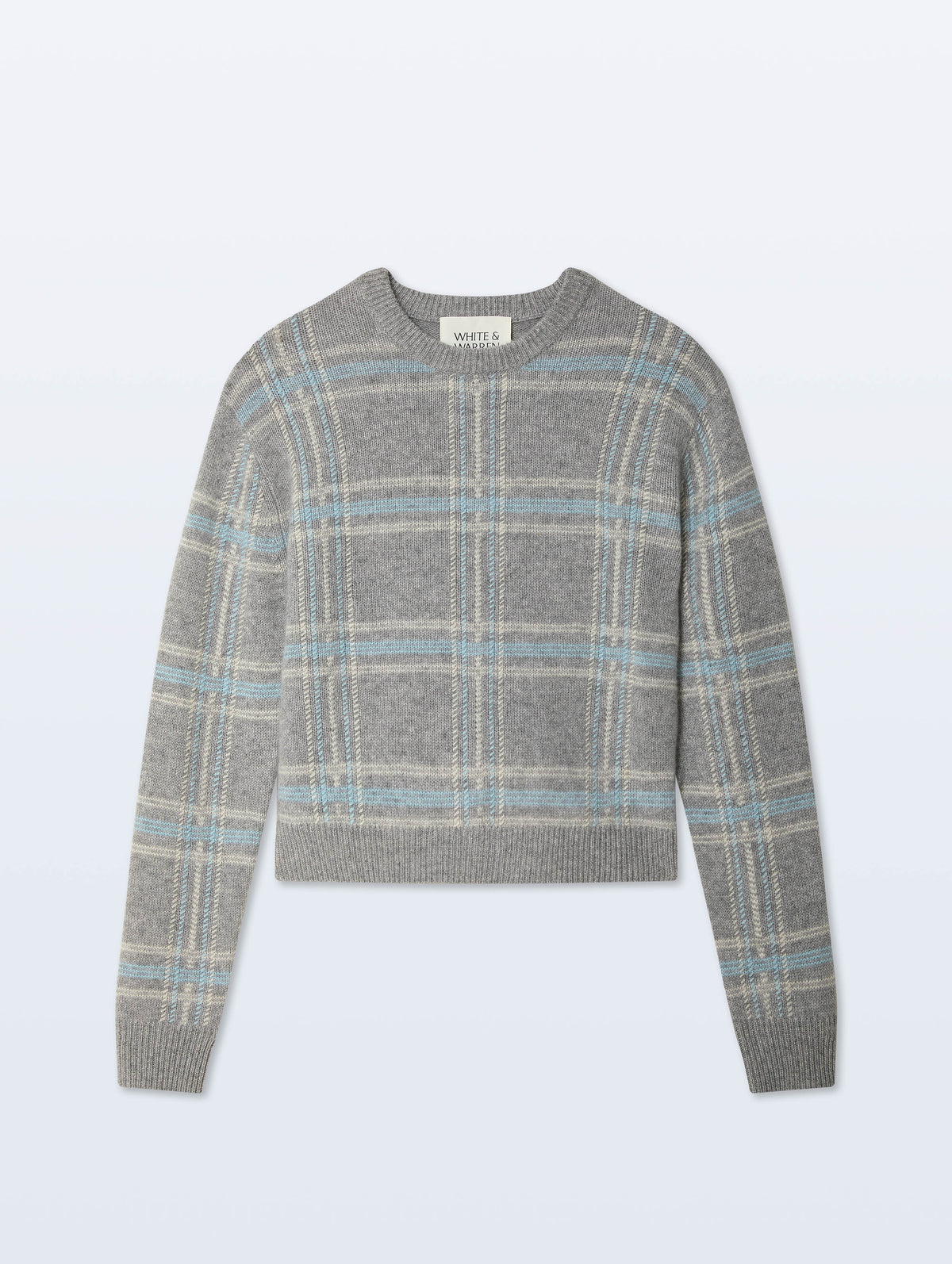 Cashmere Plaid Crewneck