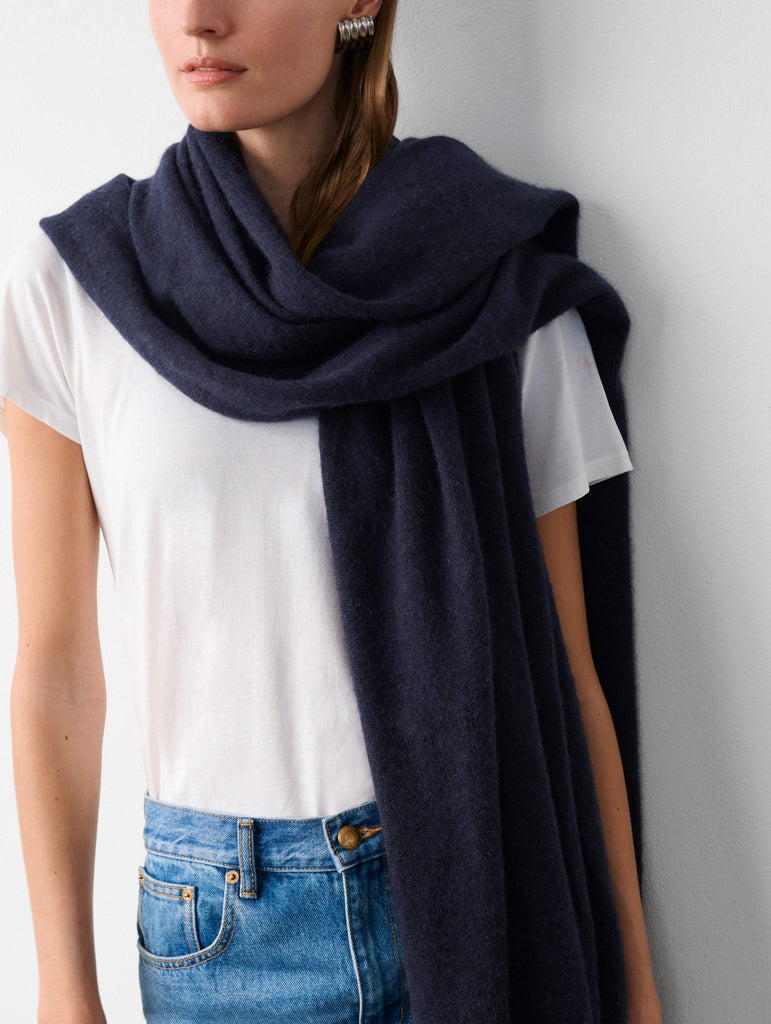Cashmere Travel Wrap White + Warren