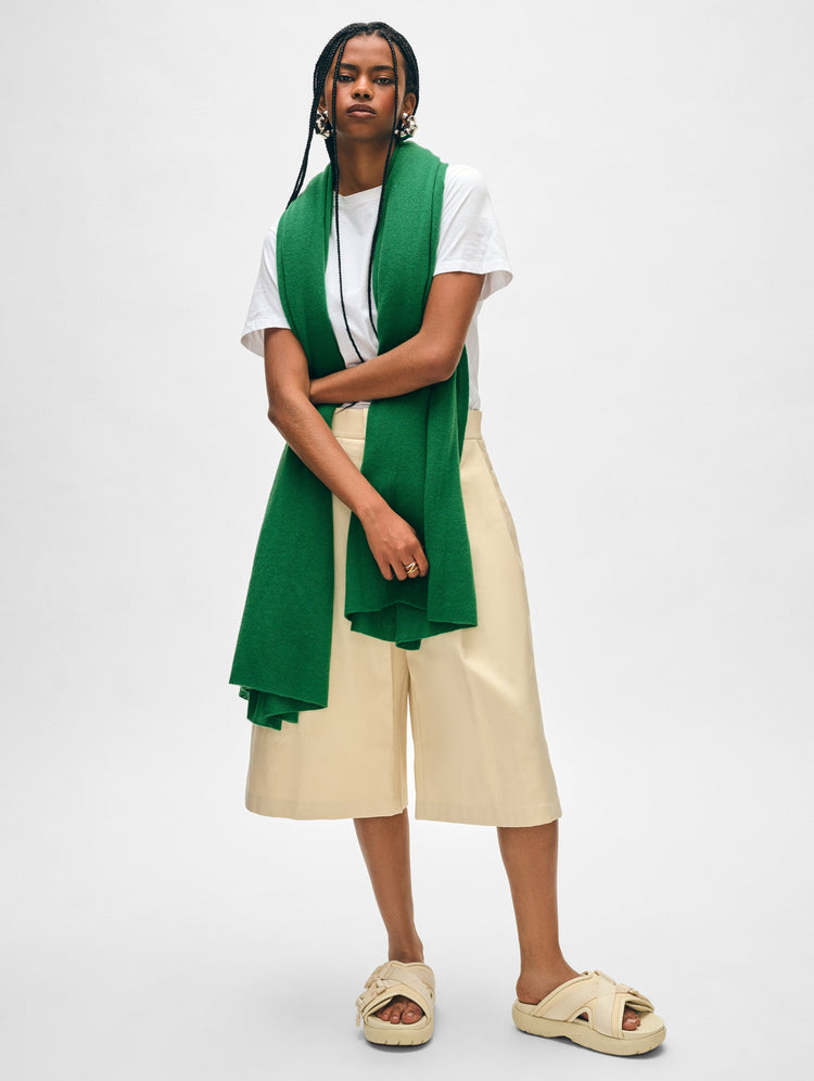 The Cashmere Travel Wrap White + Warren