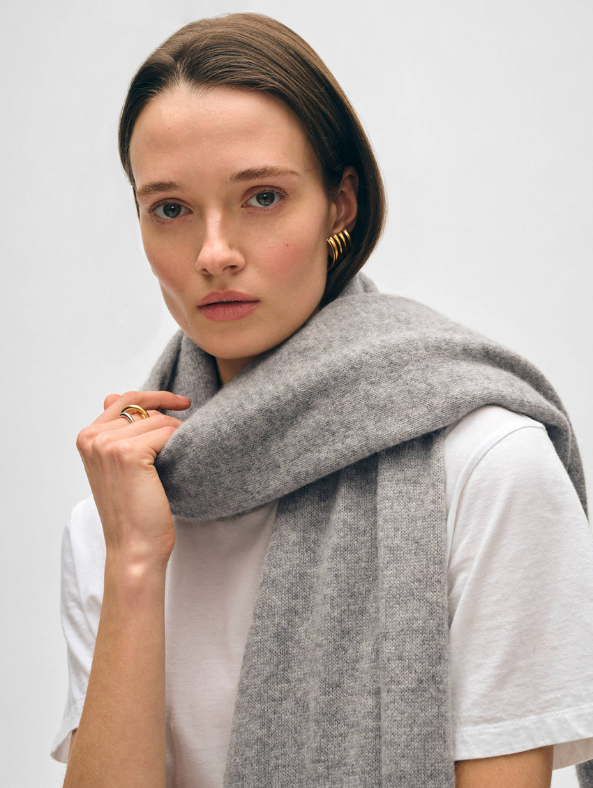 Cashmere Travel Wrap White + Warren