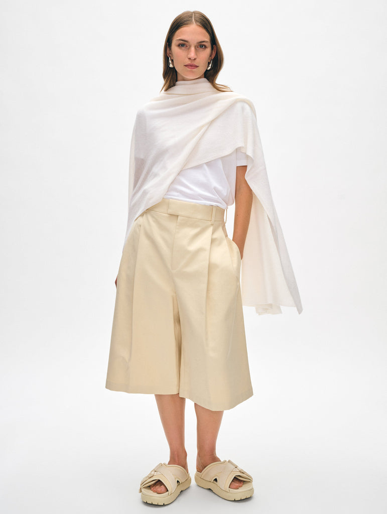 Cashmere Travel Wrap White + Warren
