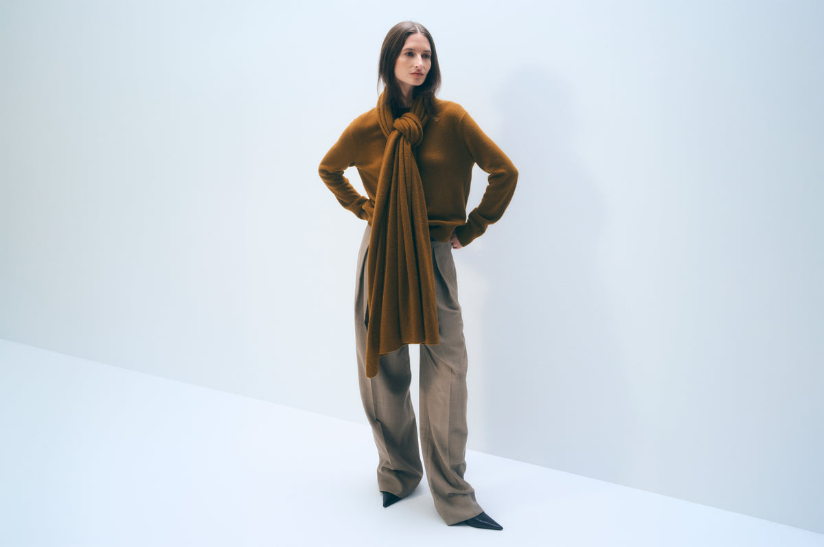 Cashmere Travel Wrap | Antique Gold