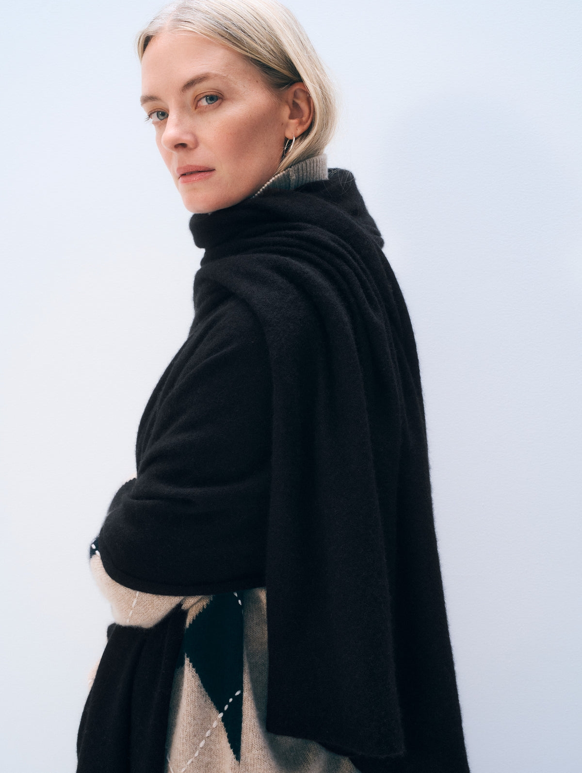 Cashmere Travel Wrap | Black