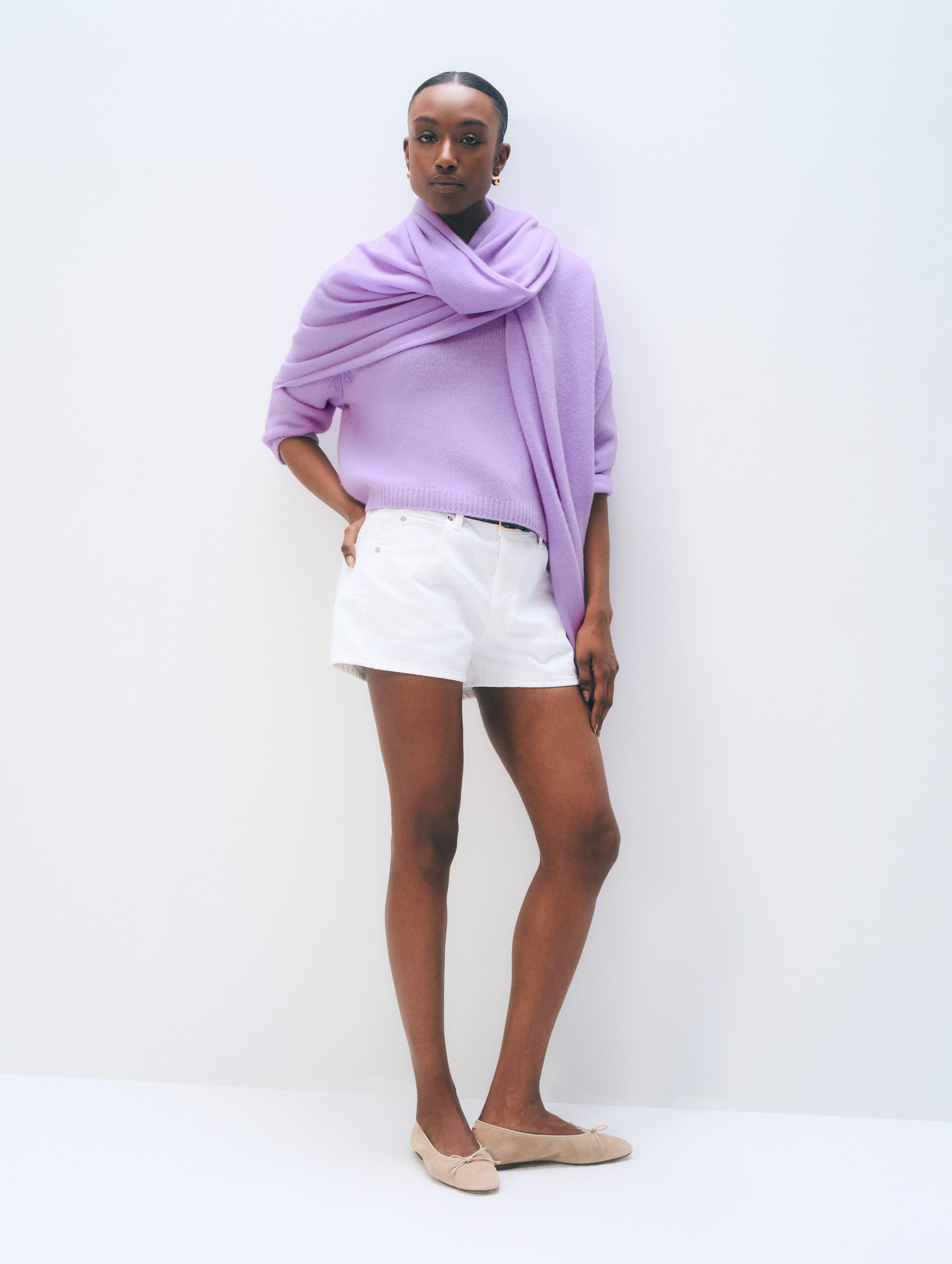 Cashmere Travel Wrap | Lavender Fog