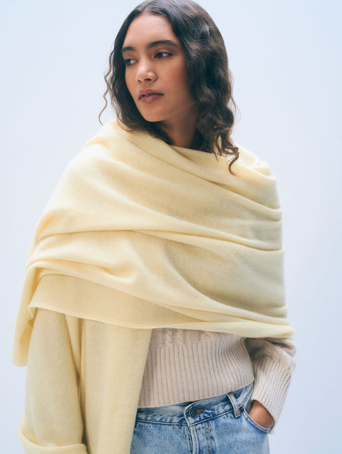Cashmere Travel Wrap | Cobalt Blue