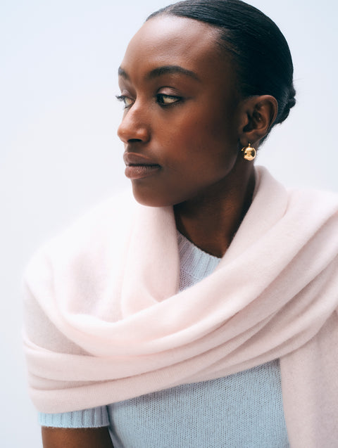 Cashmere V Neck | Pink Sand