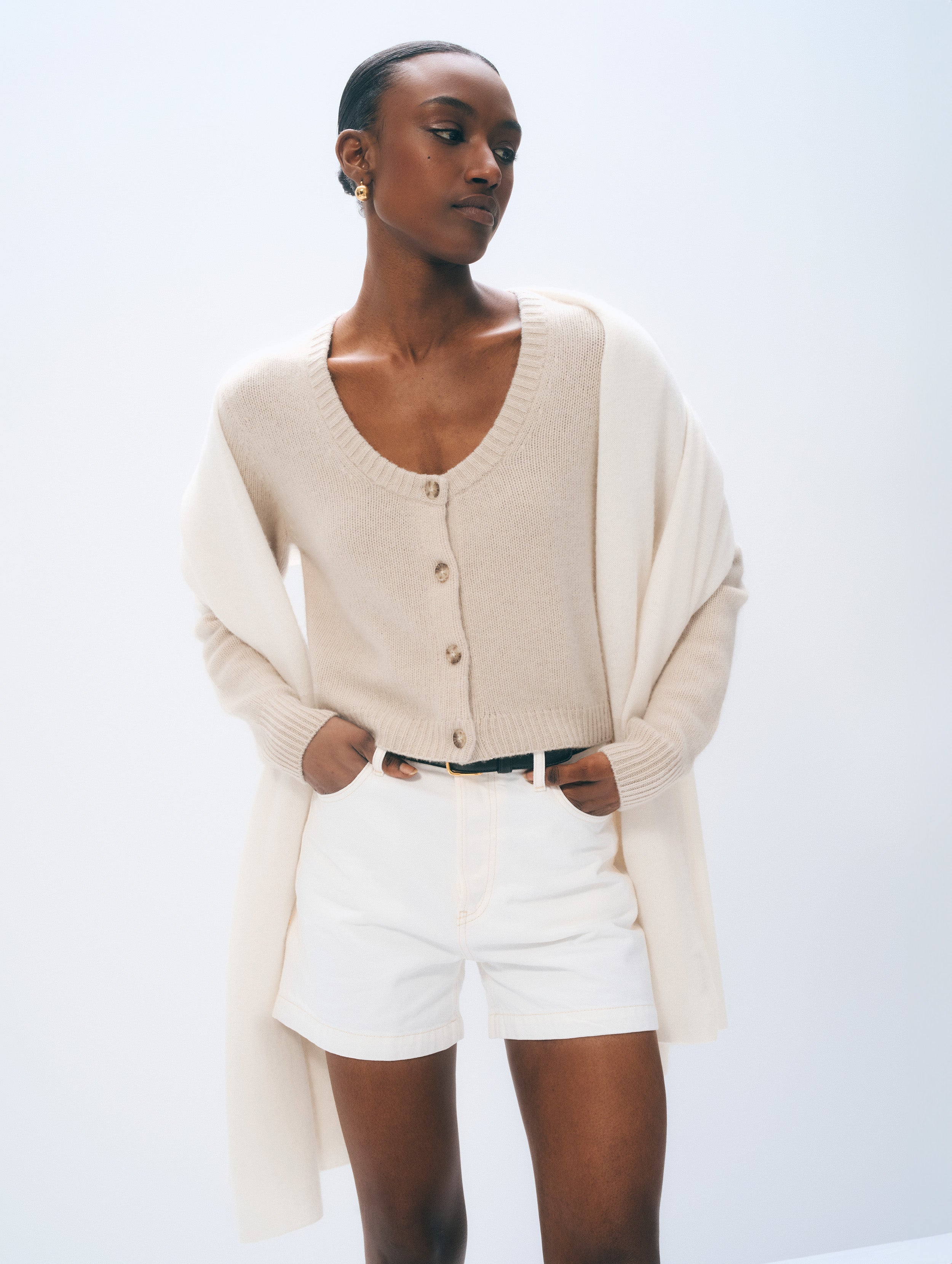 Cashmere Travel Wrap | Soft White