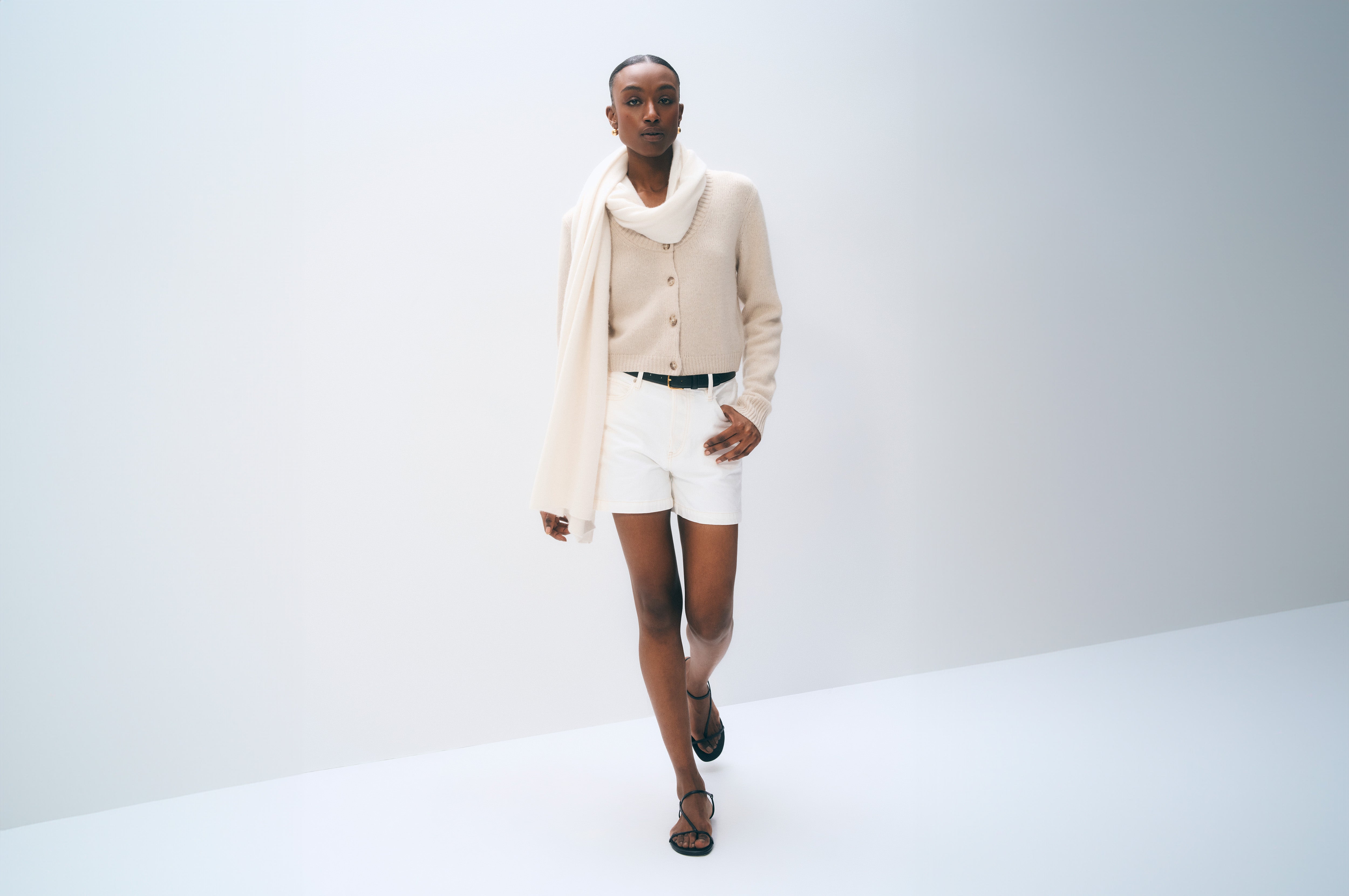 Cashmere Travel Wrap | Soft White