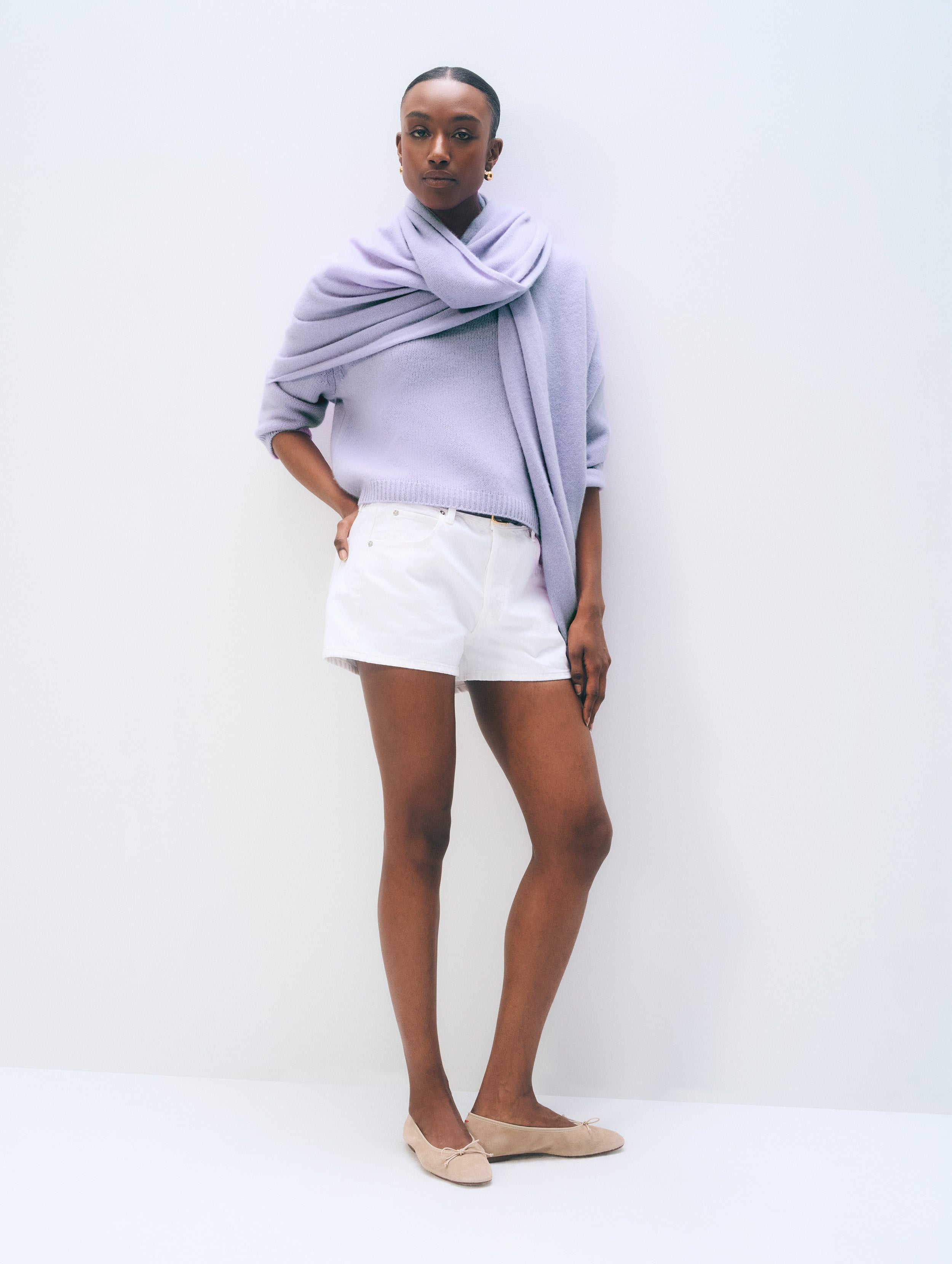 Cashmere Travel Wrap | Lavender Fog