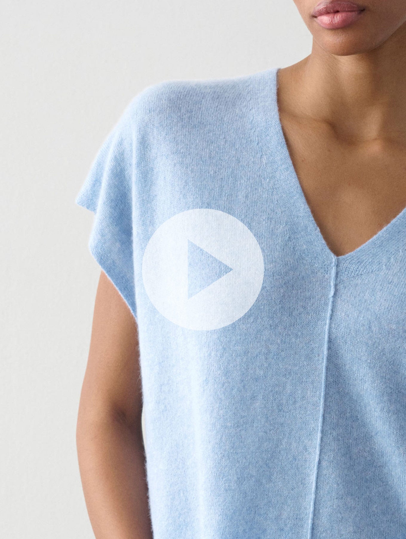 Cashmere V Neck Poncho