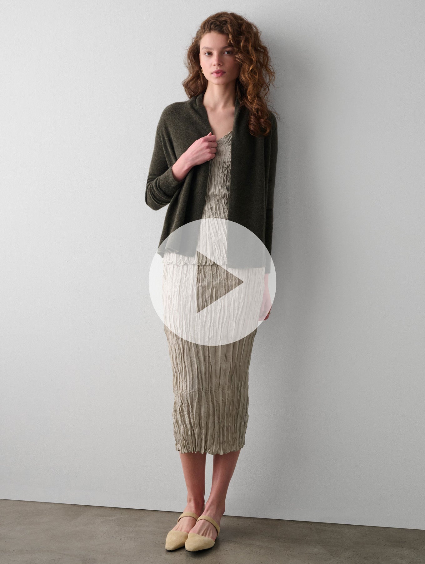 Essential Cashmere Mini Trapeze Cardigan