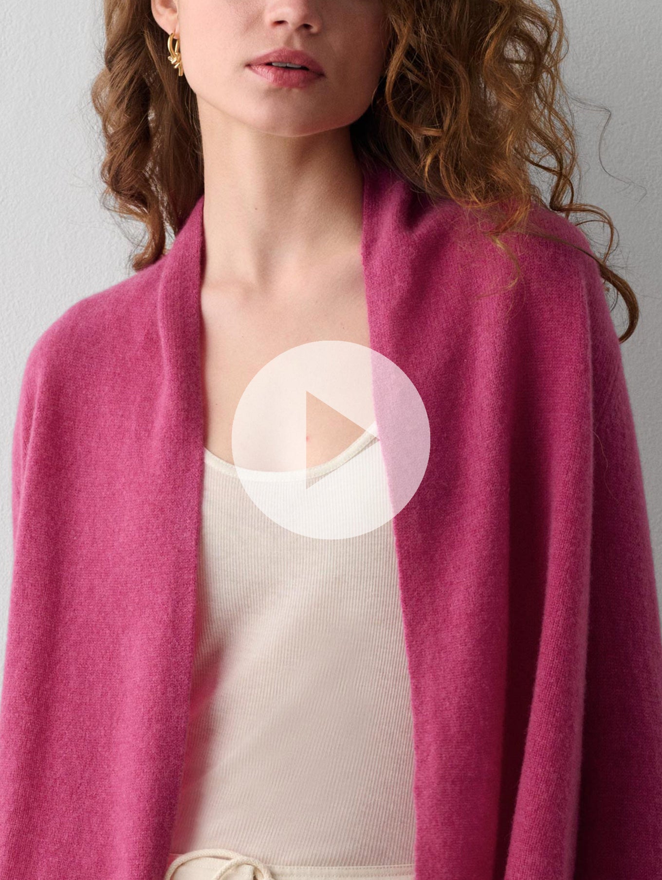 Cashmere Cropped Trapeze Cardigan