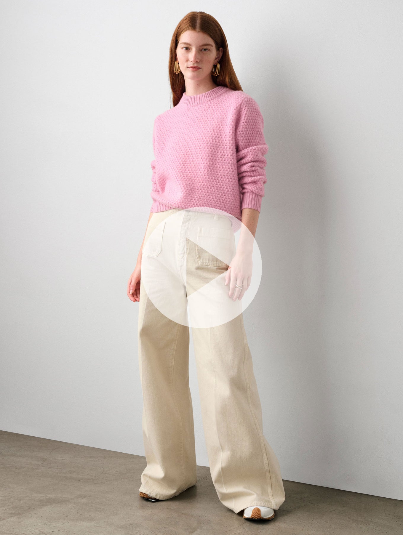 Cashmere Textured Crewneck