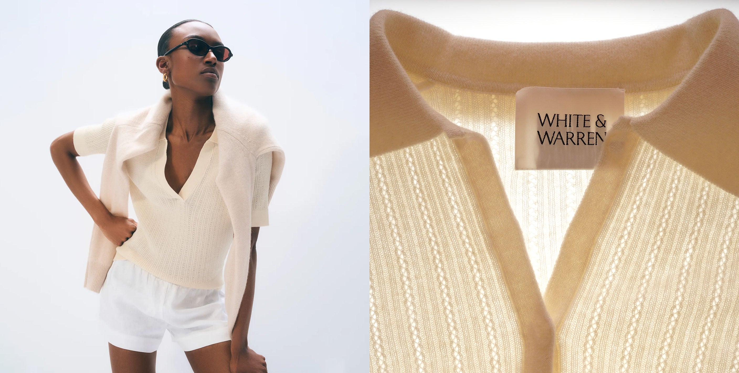 WHITE+WARREN ホワイトウォーレン ニット・セーター S 黒 【古着】【中古】【送料無料】 White & Warren | Luxurious Women's Clothing | Knitwear