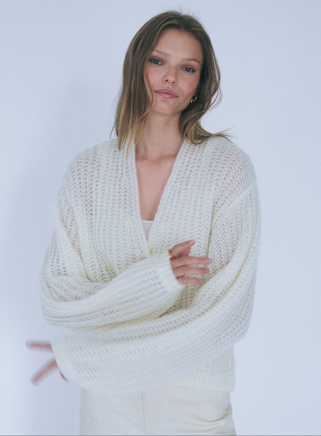 Mohair Luxe Open Cardigan