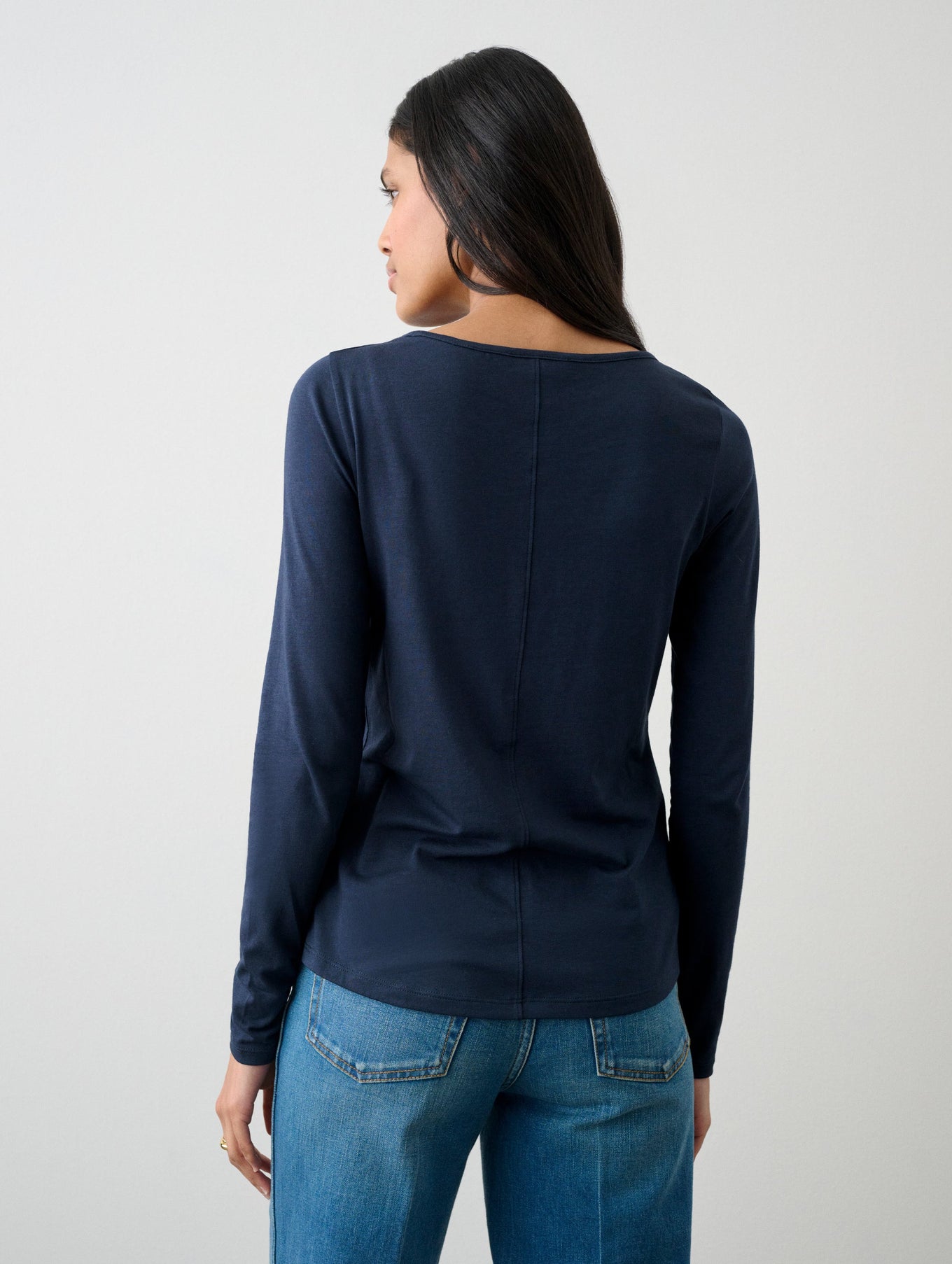Cotton Modal Boatneck Tee