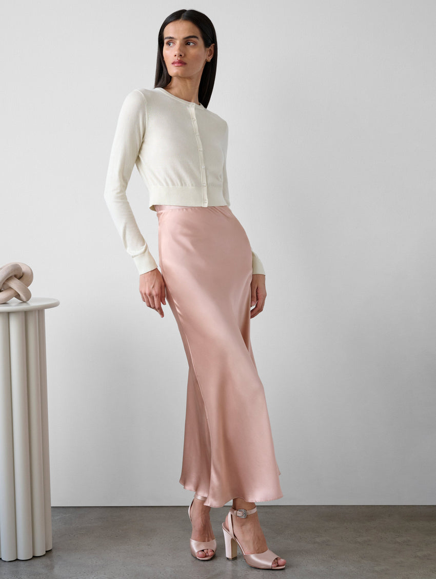 Silk Cashmere Button Cardigan