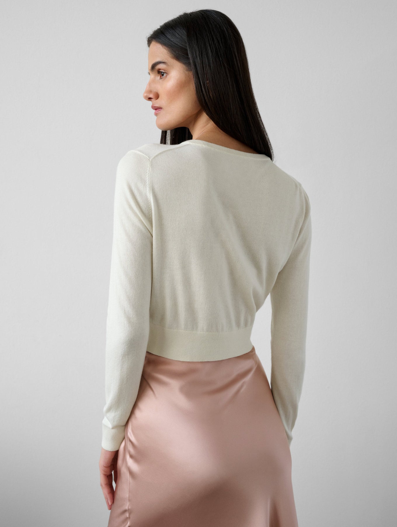 Silk Cashmere Button Cardigan