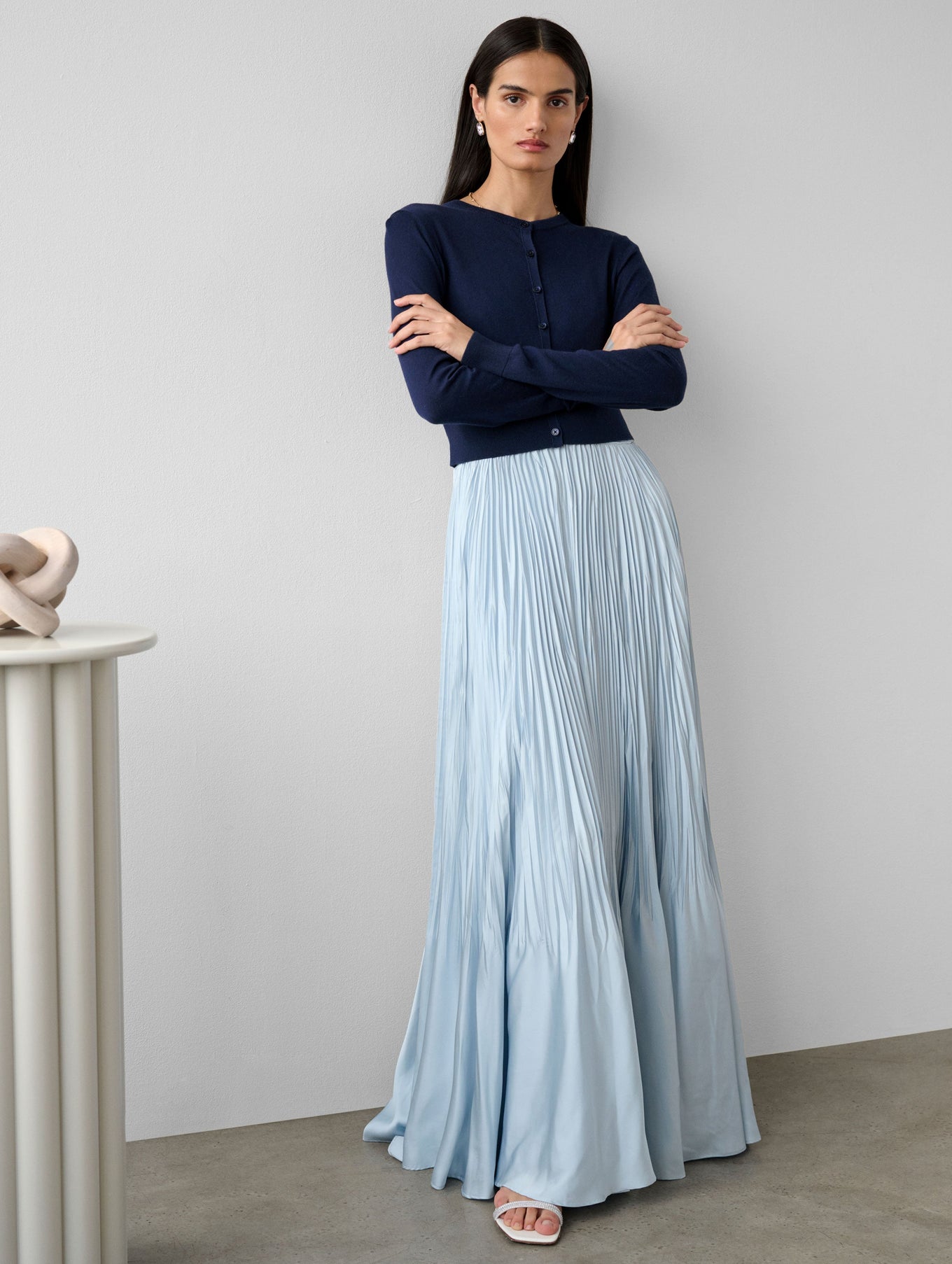Silk Cashmere Button Cardigan
