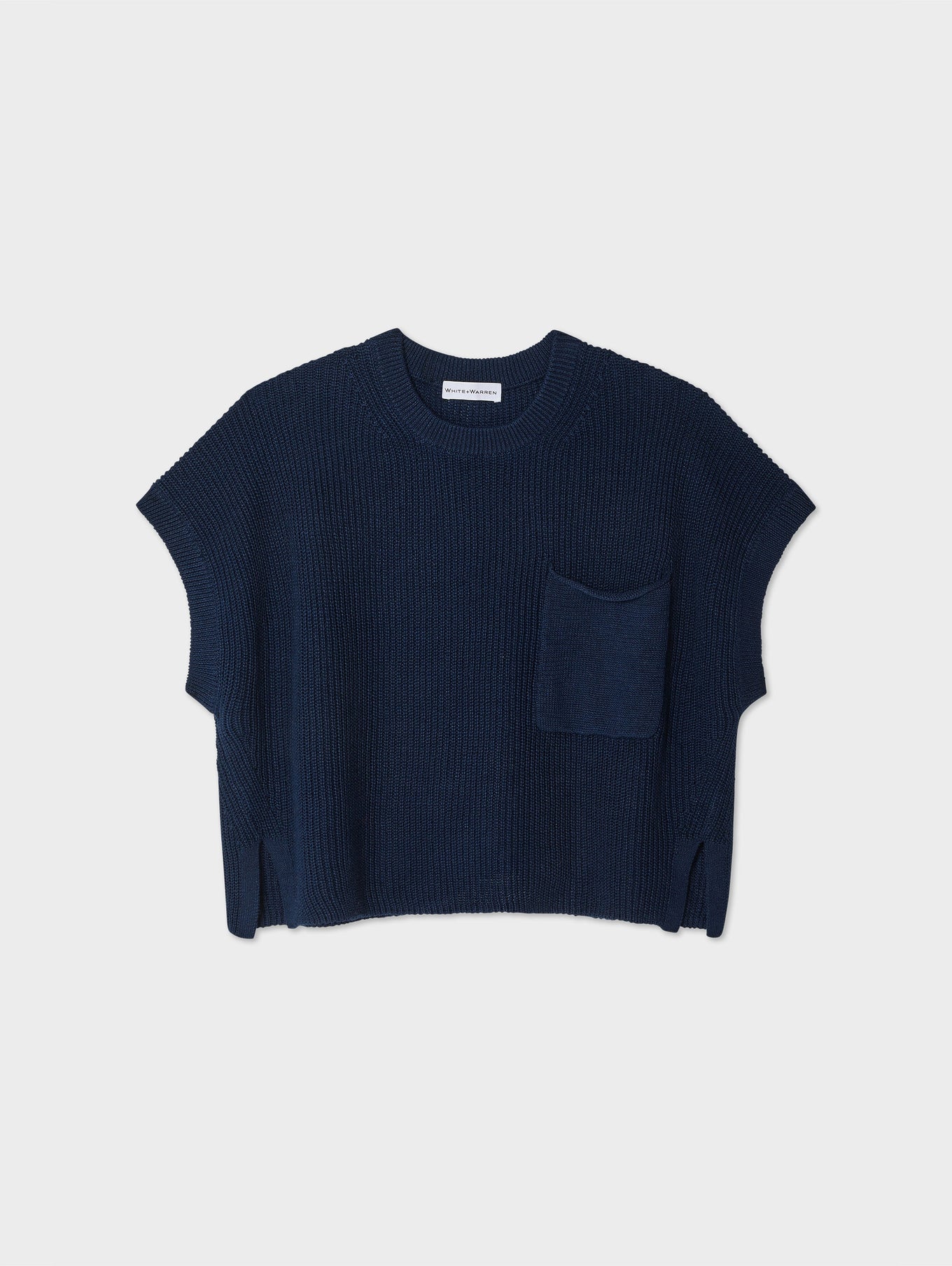 Linen Blend Pocket Tee