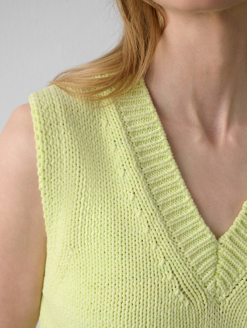 Cotton Rope V Neck Vest