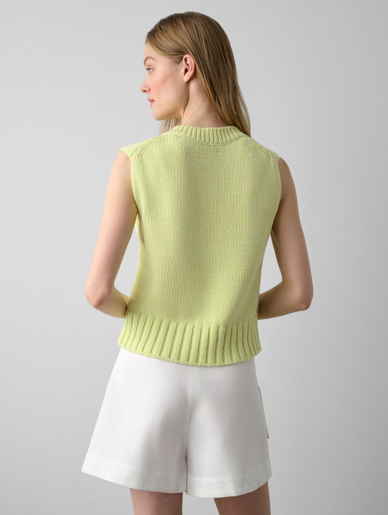 Cotton Rope V Neck Vest